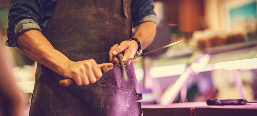 Afilar cuchillos de carnicero